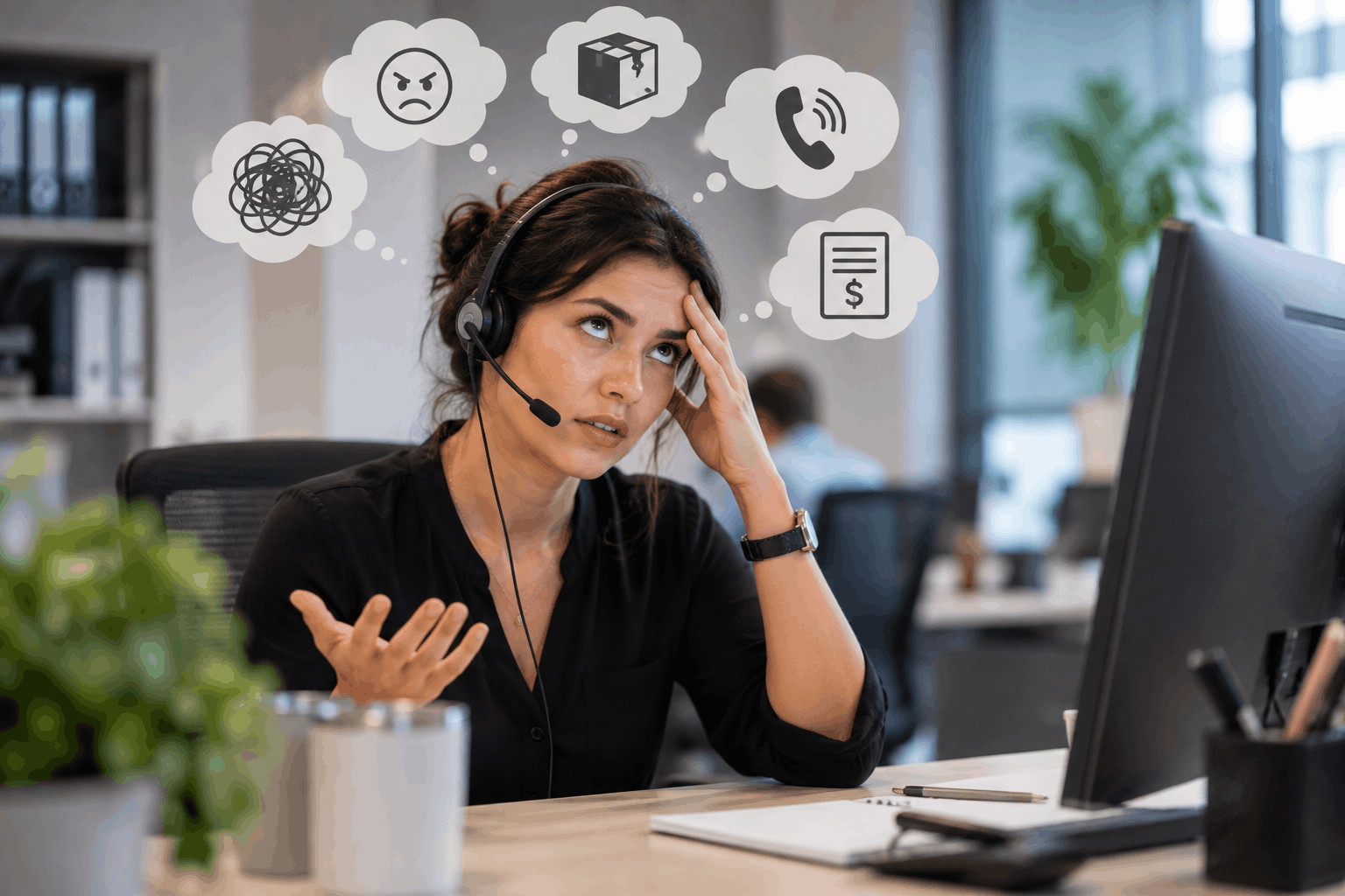 Frontline customer service representative handling a difficult customer during professional customer service training in Australia