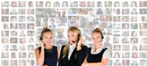 Image of three women in Call Centre providing customer service